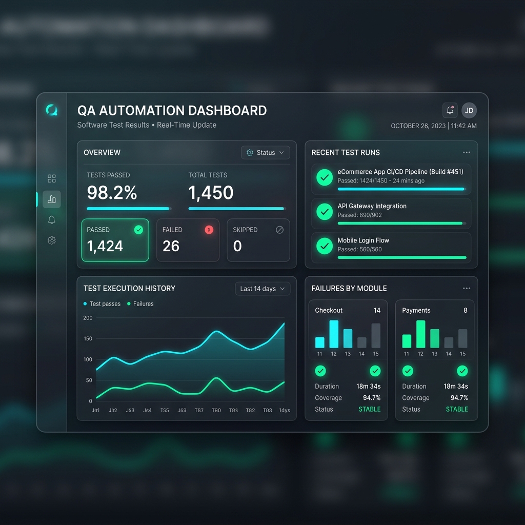 Premium QA Dashboard