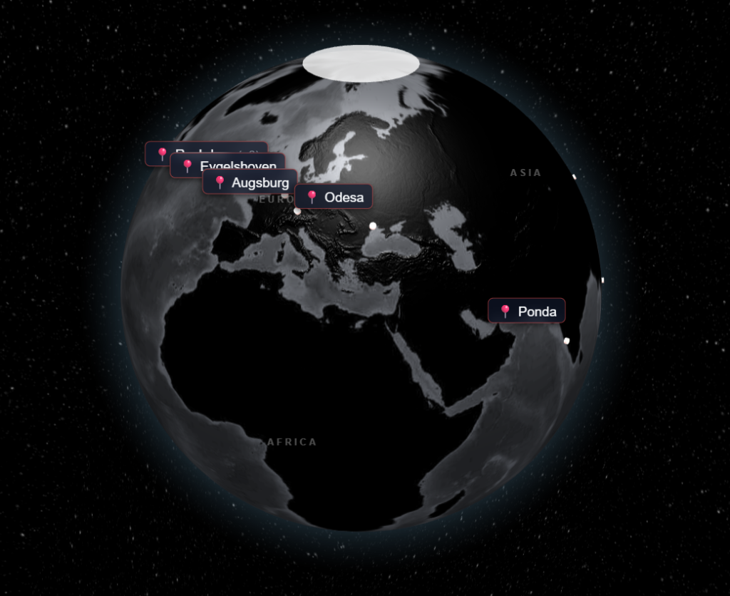 3D Global Threat Map